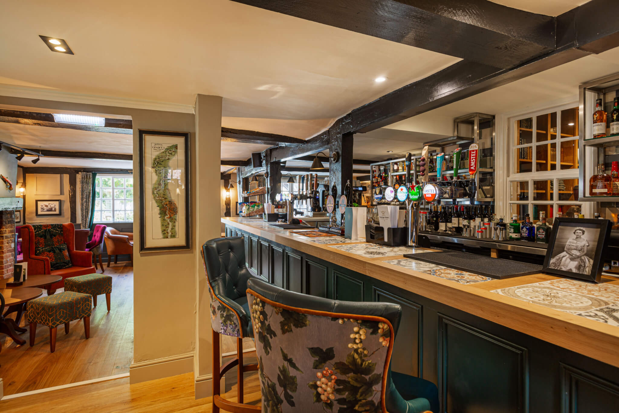 The George Hotel Dorchester on Thames Dining in the Bar scaled